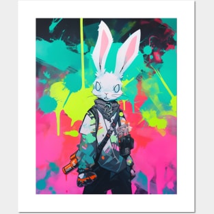 Dazed White Rabbit Posters and Art